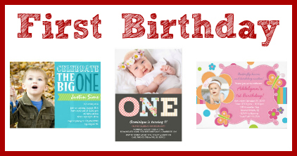 First Birthday Party Invitations